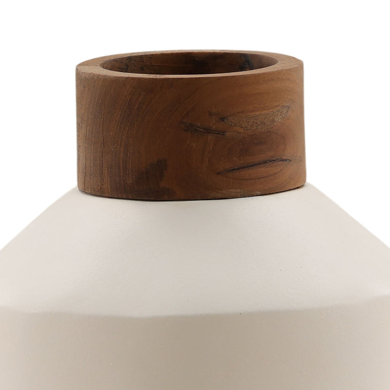 Wrenley - Vase (Set of 4) - White And Natural