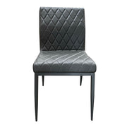 Cargo - Chair - Gray Synthetic Leather & Gunmetal - R&R Furniture Gallery (Fountain Valley, CA)