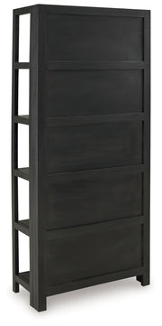 Abyard - Bookcase - Black / Natural - R&R Furniture Gallery (Fountain Valley, CA)