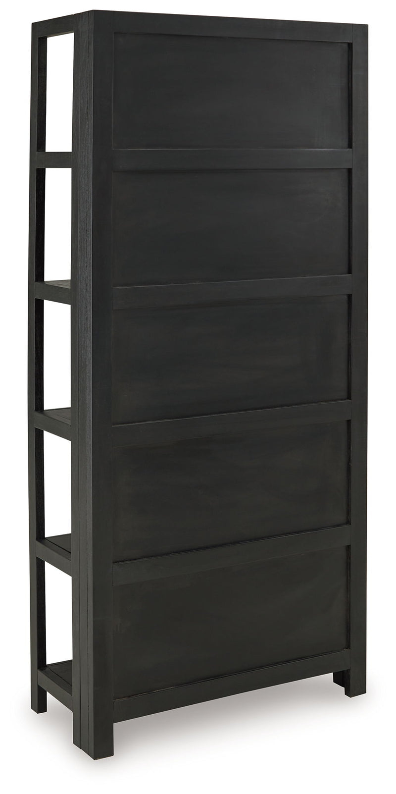 Abyard - Bookcase - Black / Natural - R&R Furniture Gallery (Fountain Valley, CA)