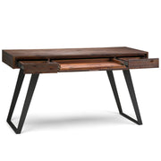 Lowry - Desk - Distressed Charcoal Brown - R&R Furniture Gallery (Fountain Valley, CA)