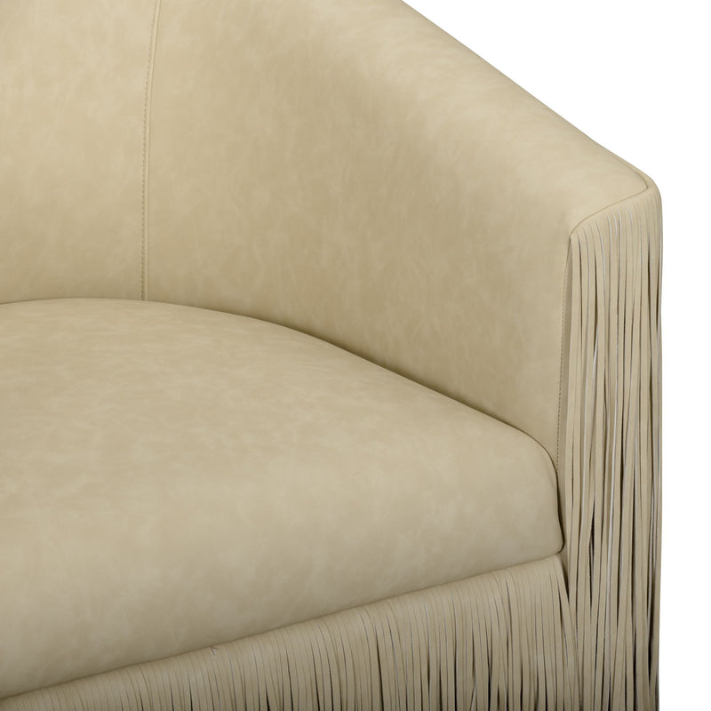 Shag Me - Vegan Leather Swivel Chair - R&R Furniture Gallery (Fountain Valley, CA)