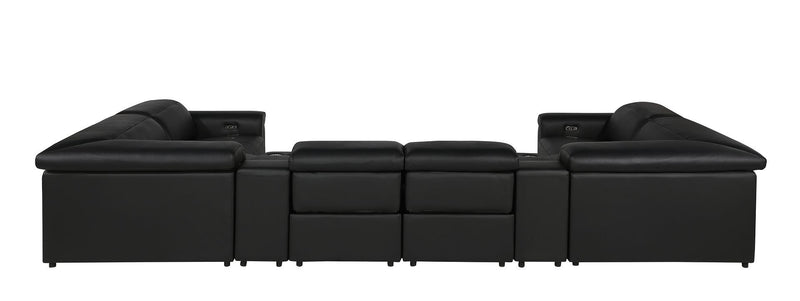 1126 - 8-Piece U-Shaped Sectional Sofa In With 4 Power Recliners & Power Headrest