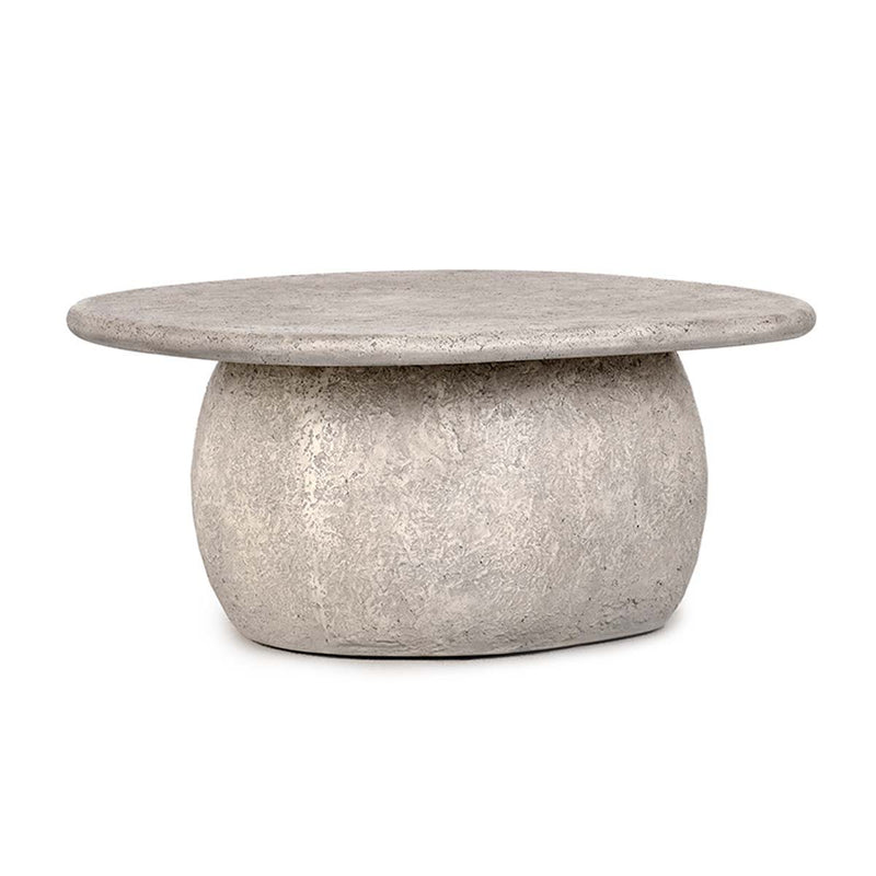 Britney - Outdoor Round Coffee Table - Light Gray - R&R Furniture Gallery (Fountain Valley, CA)