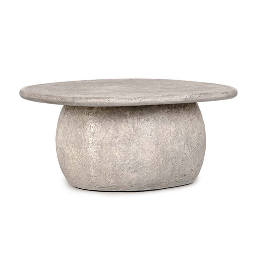 Britney - Outdoor Round Coffee Table - Light Gray - R&R Furniture Gallery (Fountain Valley, CA)