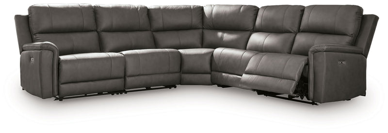 Bleckley - Reclining Sectional - R&R Furniture Gallery (Fountain Valley, CA)