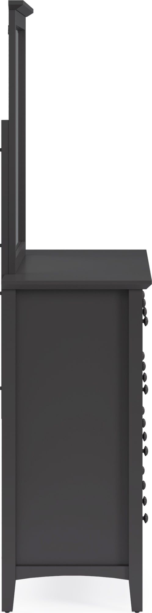 Grace Wall or Dresser Mirror in Raven Black
