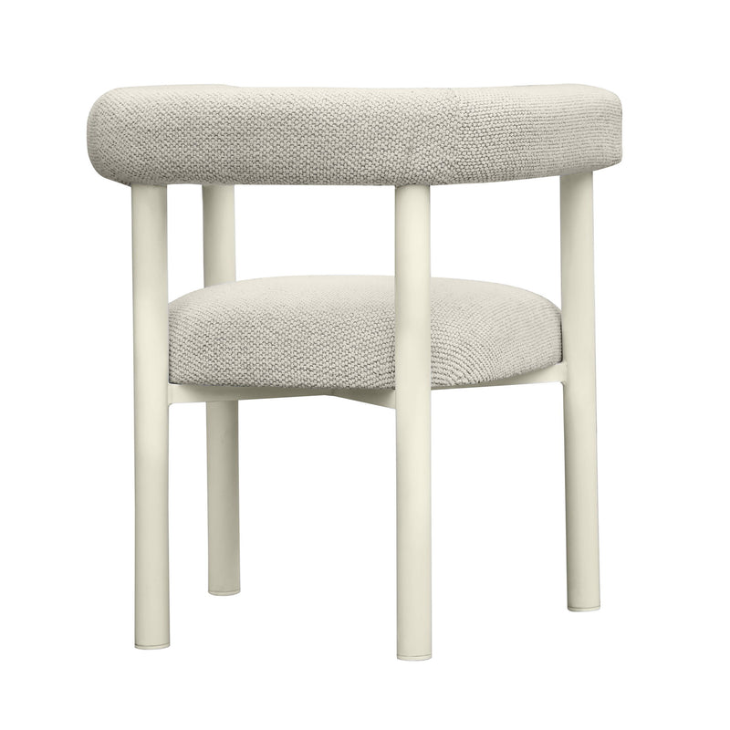 Jackie - Outdoor Textured Dining Chair - Cream - R&R Furniture Gallery (Fountain Valley, CA)
