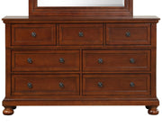 Glory Furniture Meade dresser with multiple drawers, wooden finish, and modern design for bedroom storage.
