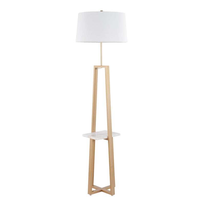Lumi Source Cosmo contemporary glam floor lamp with a sleek design and adjustable arm, ideal for modern living spaces.