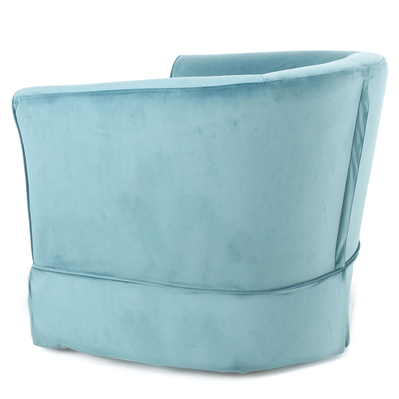 Zeniqua - Upholstered Swivel Chair With Loose Cover