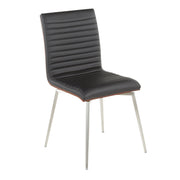 Lumi Source Mason contemporary dining chairs set of 2 with swivel feature, showcasing sleek modern design and plush upholstery.