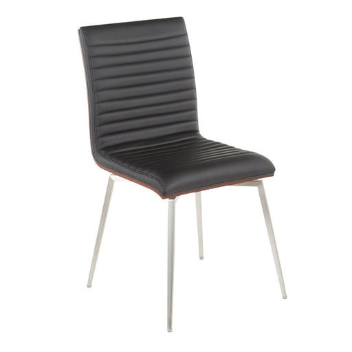 Lumi Source Mason contemporary dining chairs set of 2 with swivel feature, showcasing sleek modern design and plush upholstery.