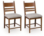 Greddinton - Upholstered Barstool (Set of 2) - R&R Furniture Gallery (Fountain Valley, CA)