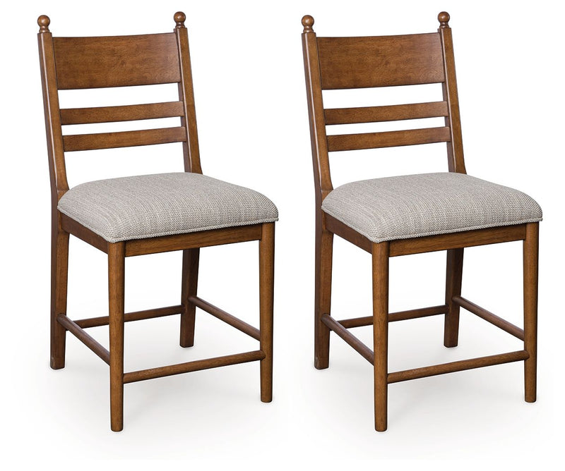 Greddinton - Upholstered Barstool (Set of 2) - R&R Furniture Gallery (Fountain Valley, CA)