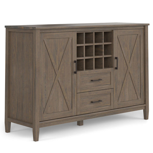 Ela - Sideboard With Wine Storage - Smoky Brown - R&R Furniture Gallery (Fountain Valley, CA)