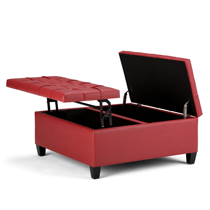 Harrison - Upholstered Coffee Table Storage Ottoman - R&R Furniture Gallery (Fountain Valley, CA)