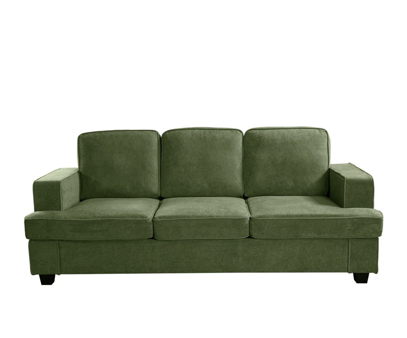 Modern Sofa, Comfortable 3 Seater Couch With Deep Seating, Loose Back Cushions, Wide Arms - R&R Furniture Gallery (Fountain Valley, CA)