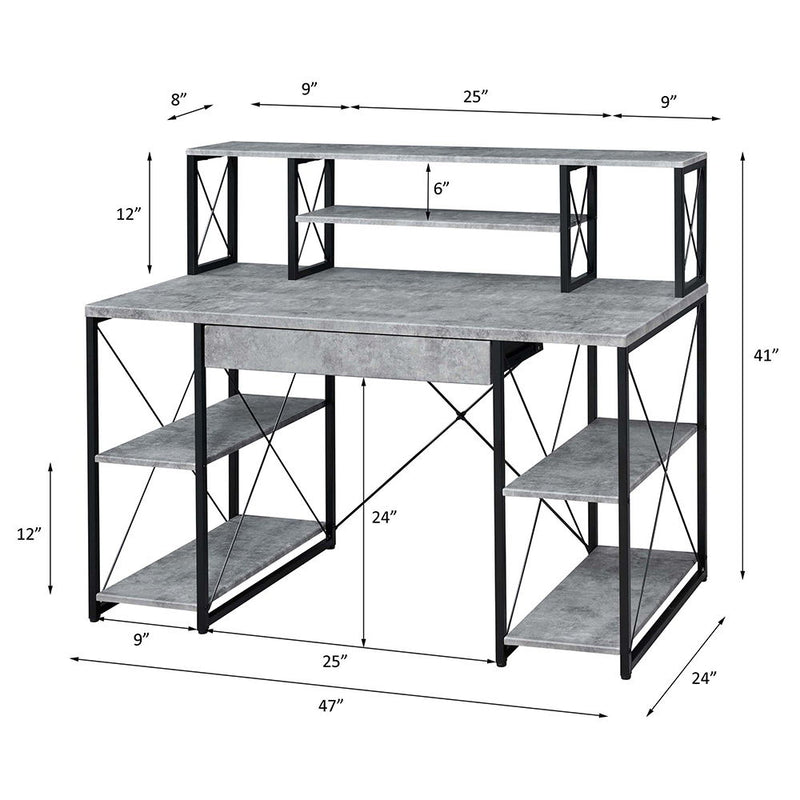 Amiel - Music Recording Studio Desk - R&R Furniture Gallery (Fountain Valley, CA)