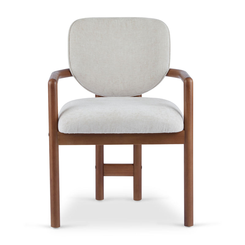 Upholstered Arm Dining Chairs (Set of 2) - R&R Furniture Gallery (Fountain Valley, CA)