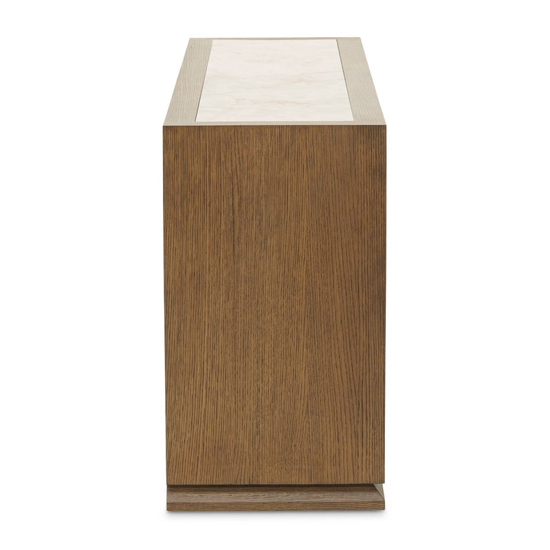 Portrait - Sideboard With LED Lights - Sienna Brown - R&R Furniture Gallery (Fountain Valley, CA)