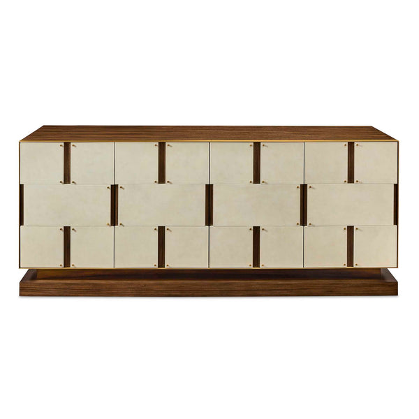 Block Buster - 4 Door Cabinet - Woodtone
