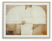 Corlain - Wall Art - Brown / Tan / White - R&R Furniture Gallery (Fountain Valley, CA)