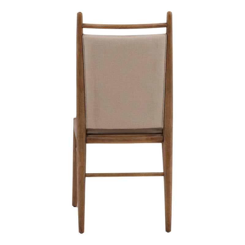 Reuben - Dining Chair (Set of 2) - Beige And Dark Brown