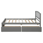 Platform Storage Bed Wood Bed Frame With Two Drawers And Headboard - R&R Furniture Gallery (Fountain Valley, CA)
