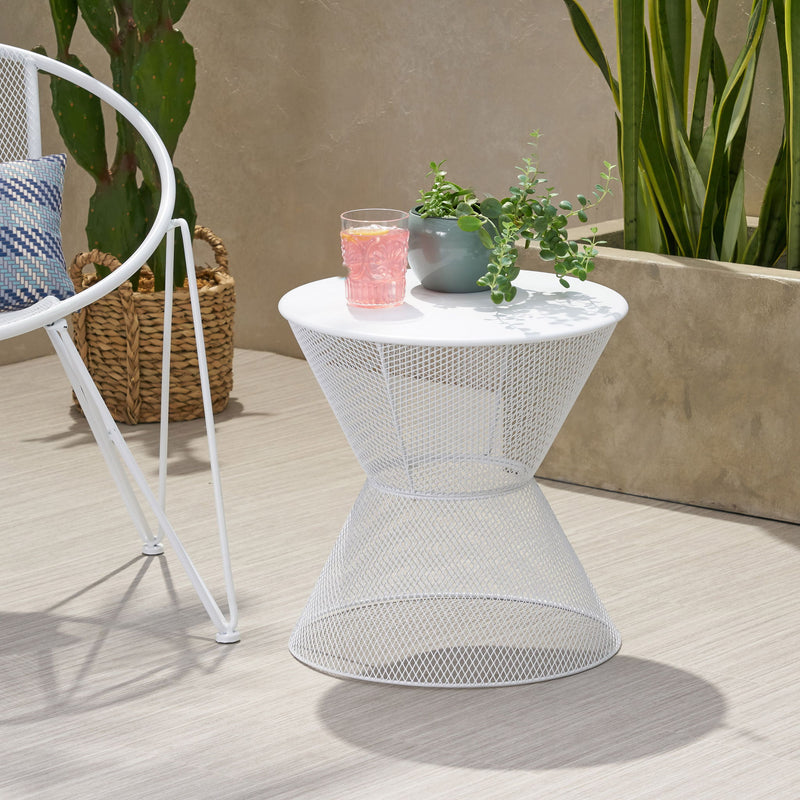 Nevada - Contemporary Side Table With Design - R&R Furniture Gallery (Fountain Valley, CA)