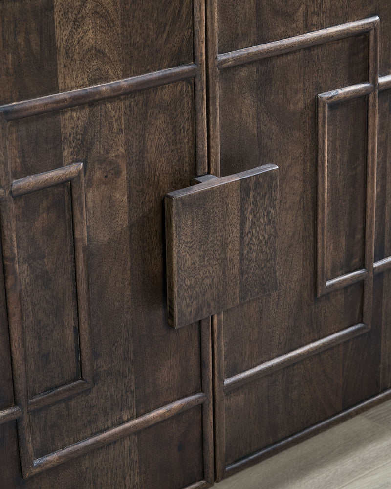 Cato - Accent Cabinet - Dark Brown - R&R Furniture Gallery (Fountain Valley, CA)