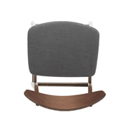 Noble House elegant counter height chair with cushioned seat, featuring dark wood finish and comfortable padded seating.