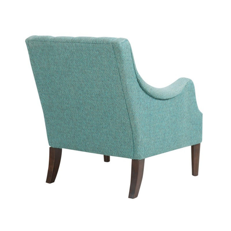 Qwen - Button Tufted Accent Chair With - Teal - R&R Furniture Gallery (Fountain Valley, CA)