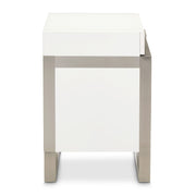Marquee - Nightstand - Cloud White - R&R Furniture Gallery (Fountain Valley, CA)