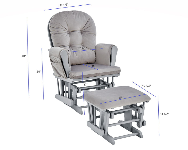 Mason - Glider And Ottoman - R&R Furniture Gallery (Fountain Valley, CA)