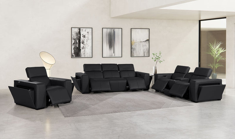 1224 - 7-Piece Modular Power Reclining Sofa, Loveseat & Chair Set In With 5 Power Recliners & Power Headrests