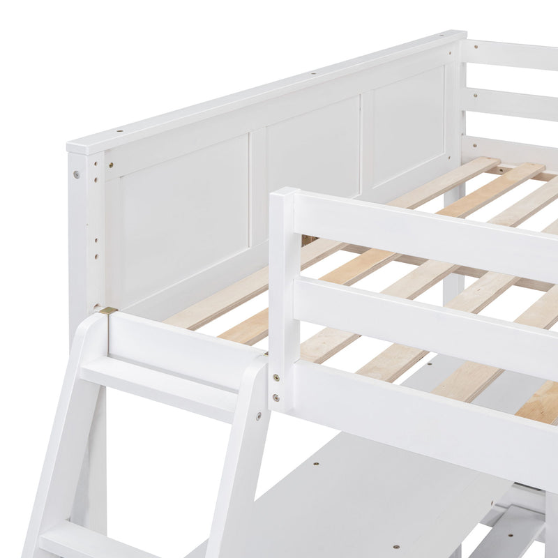 Full Over Full Bunk Bed With Desk - R&R Furniture Gallery (Fountain Valley, CA)
