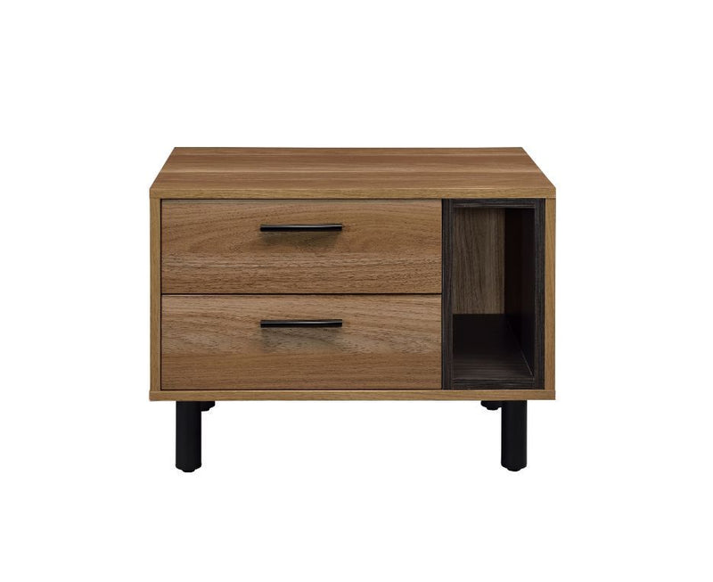 Trolgar - Accent Table - Brown Oak & Black - R&R Furniture Gallery (Fountain Valley, CA)