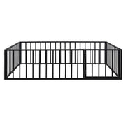 Metal Floor Bed Frame With Fence And Door - R&R Furniture Gallery (Fountain Valley, CA)