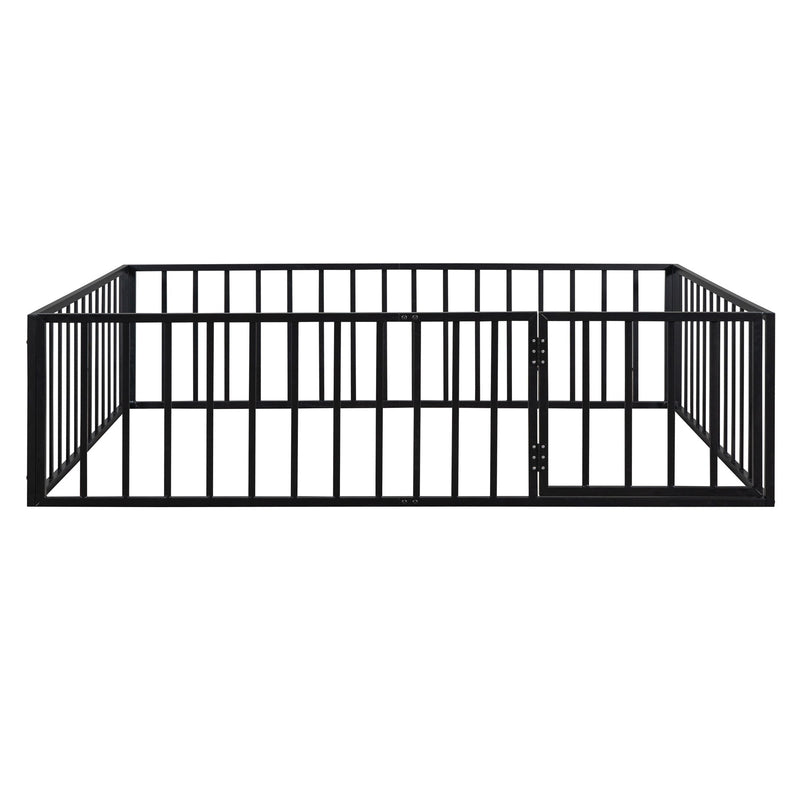 Metal Floor Bed Frame With Fence And Door - R&R Furniture Gallery (Fountain Valley, CA)