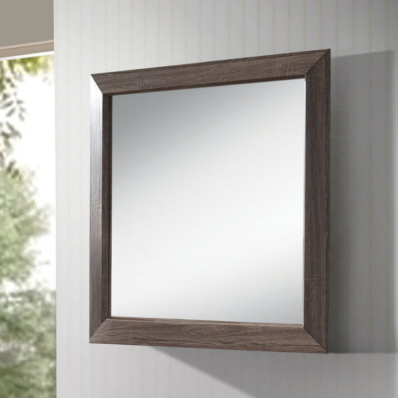 Lyndon - Mirror - Weathered Gray Grain - R&R Furniture Gallery (Fountain Valley, CA)