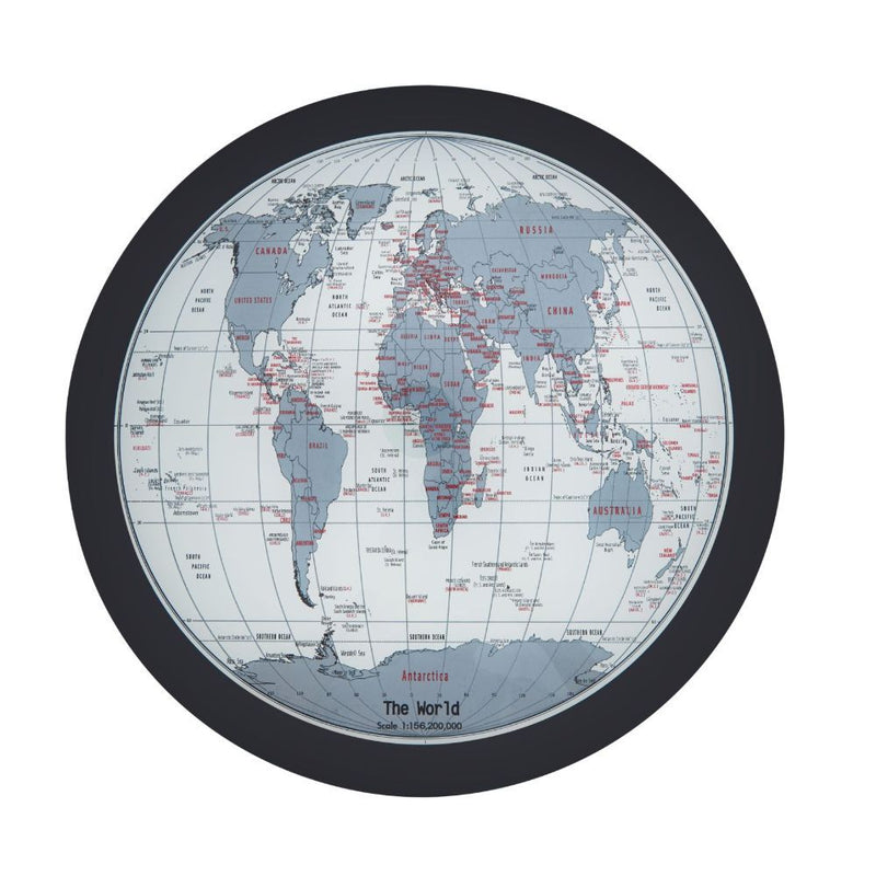 Boli - End Table - Black & Map Glass - R&R Furniture Gallery (Fountain Valley, CA)