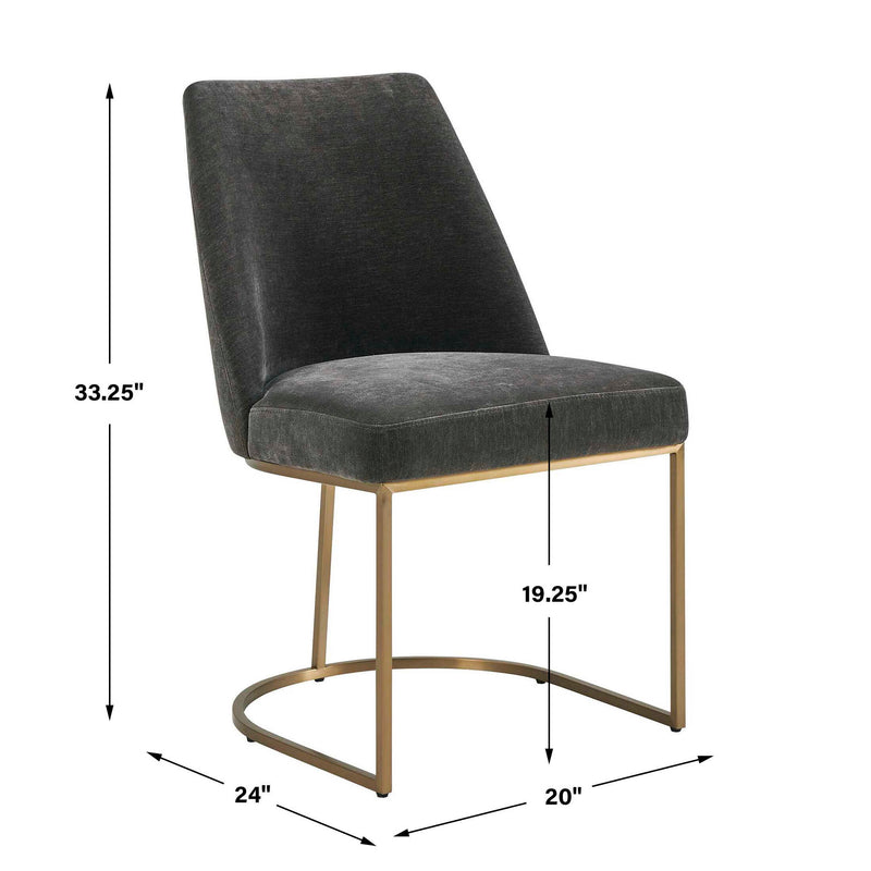 Hanni - Upholstered Dining Chair - Gray