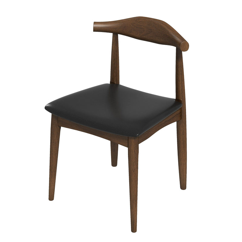Destiny - Dining Chairs (Set of 2) - Black / Dark Brown - R&R Furniture Gallery (Fountain Valley, CA)