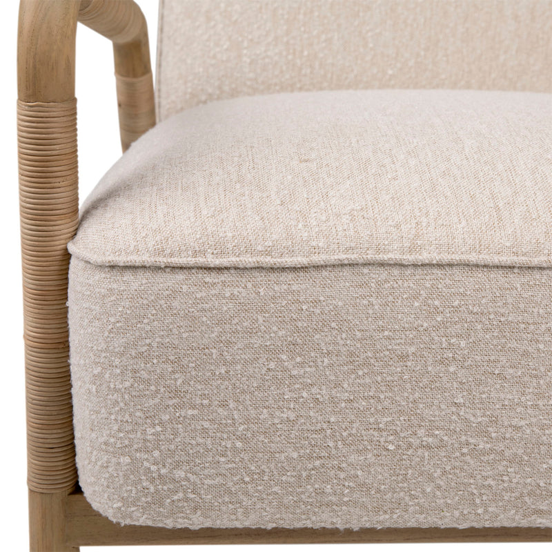Clyde - Occasional Chair - Ivory And Natural