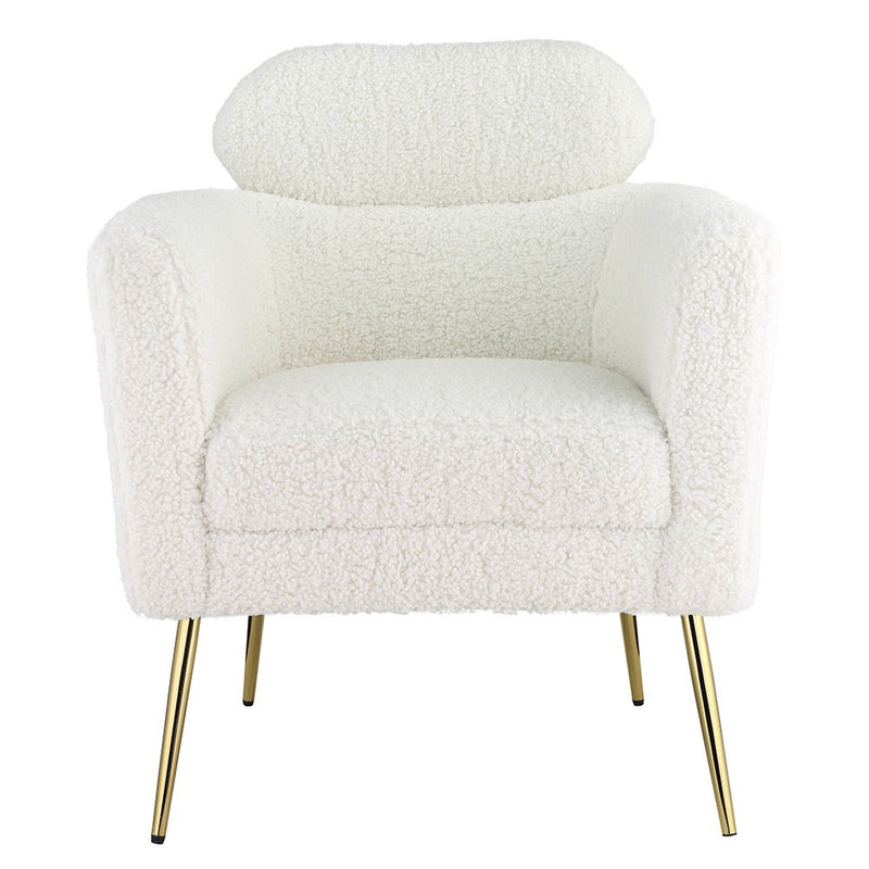 Connock - Accent Chair - White Teddy Sherpa - R&R Furniture Gallery (Fountain Valley, CA)