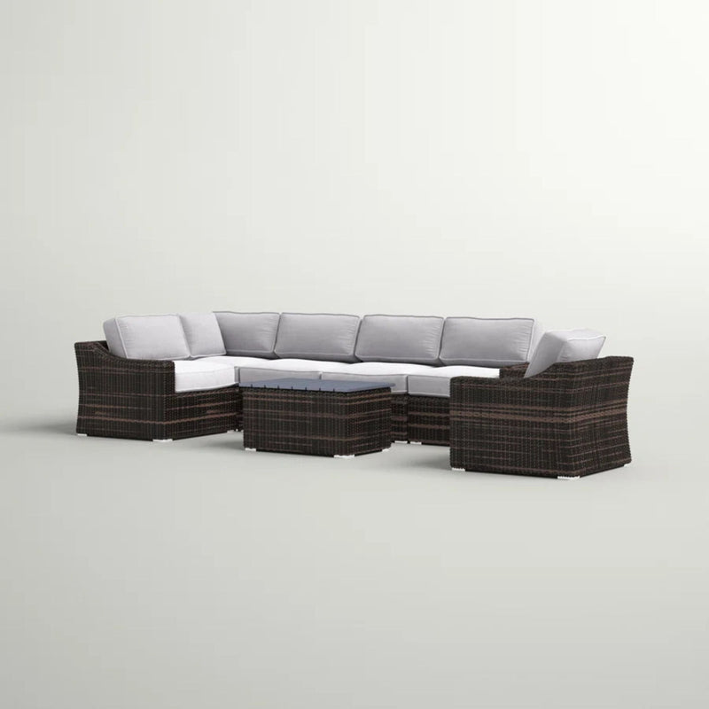 Stylish Sofa Seating Group With Cushions Perfect For Outdoor Gatherings - R&R Furniture Gallery (Fountain Valley, CA)