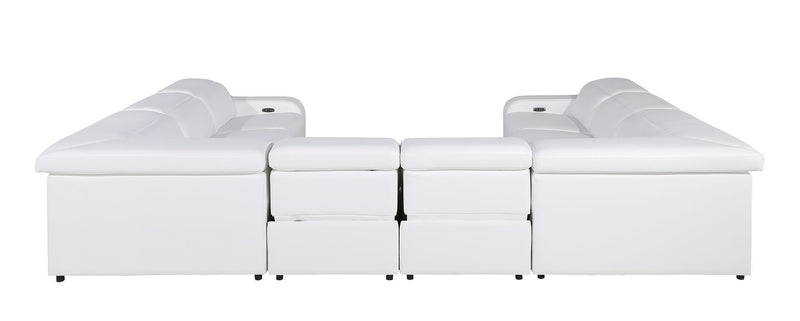 1116 - 8-Piece U-Shaped Sectional Sofa In With 4 Power Recliners & Power Headrests
