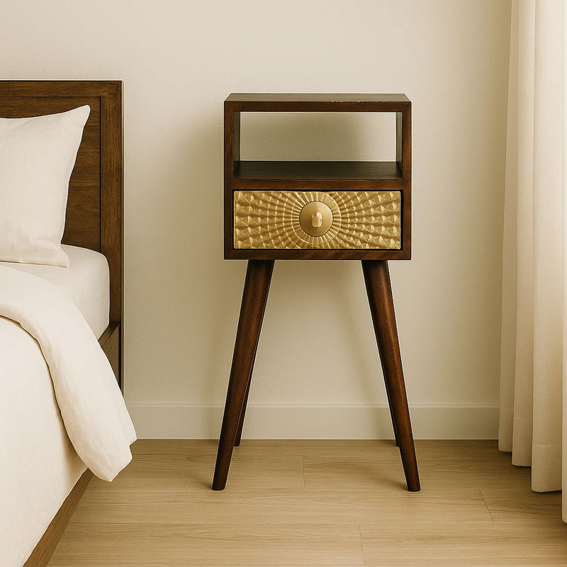 Eden - Mini Nightstand - Chestnut - R&R Furniture Gallery (Fountain Valley, CA)