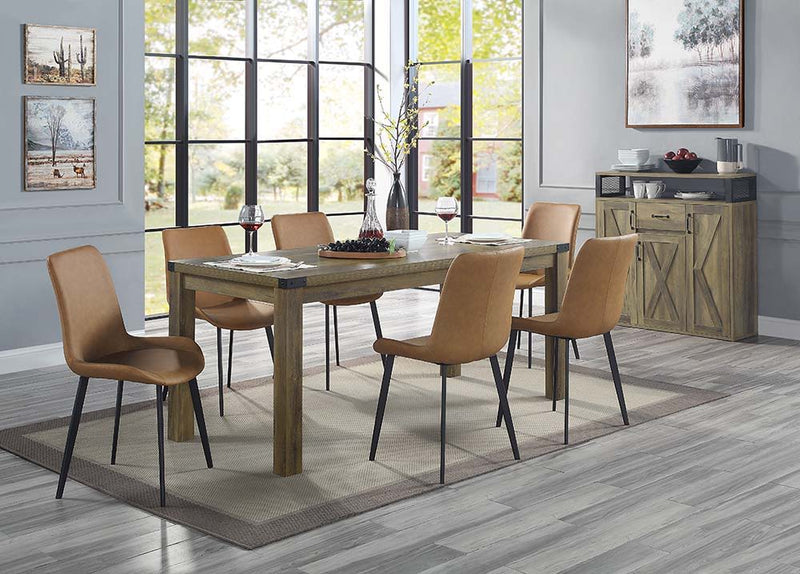 Abiram - Server - Rustic Oak - R&R Furniture Gallery (Fountain Valley, CA)